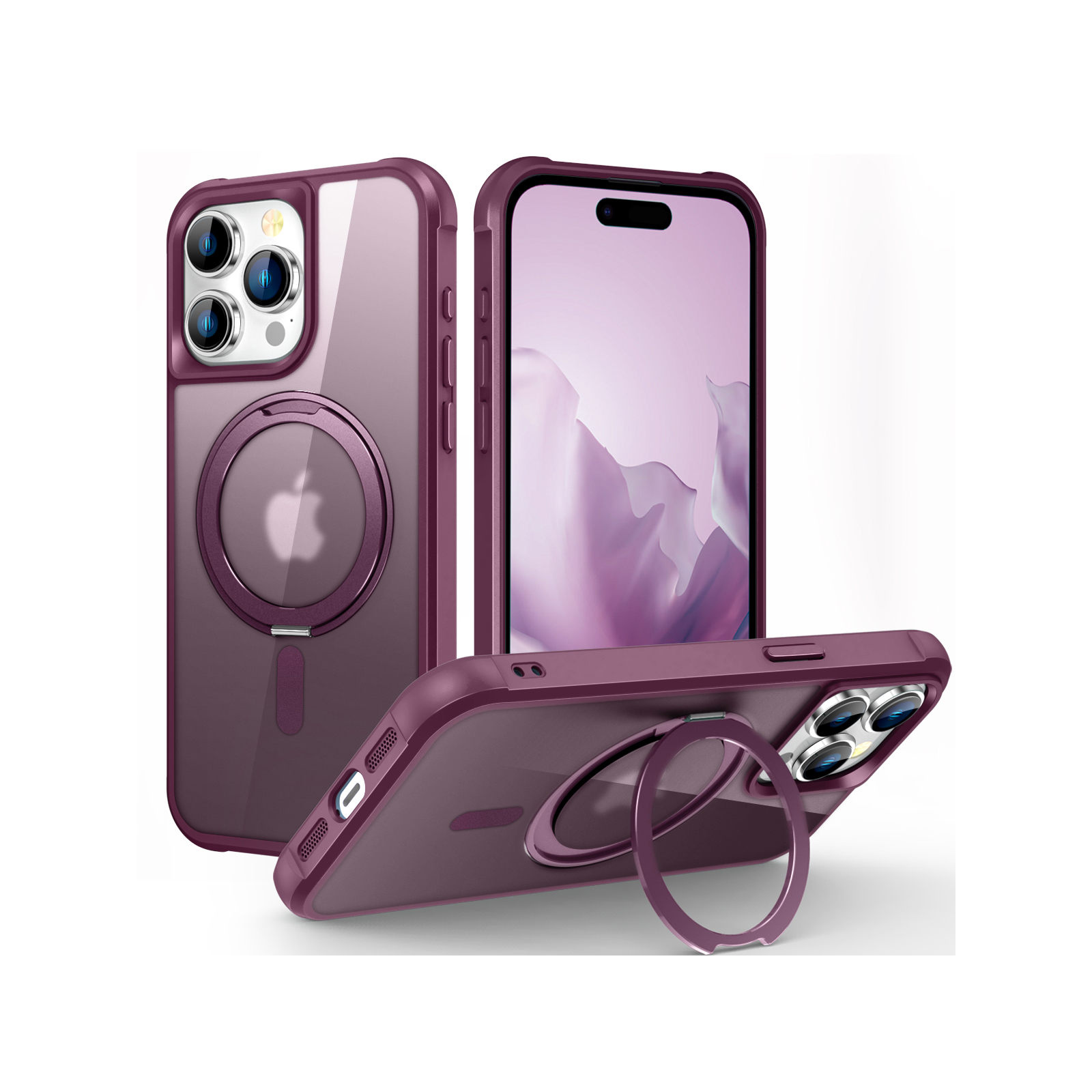 iPhone 15 Plus Pro Max ケース 耐衝撃 カバー 衝撃に強い TPU&PC 2重