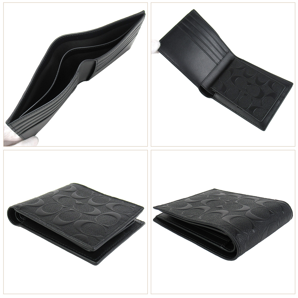 COACH（コーチ） 二つ折り財布 定期入れ パスケース IDケース メンズ