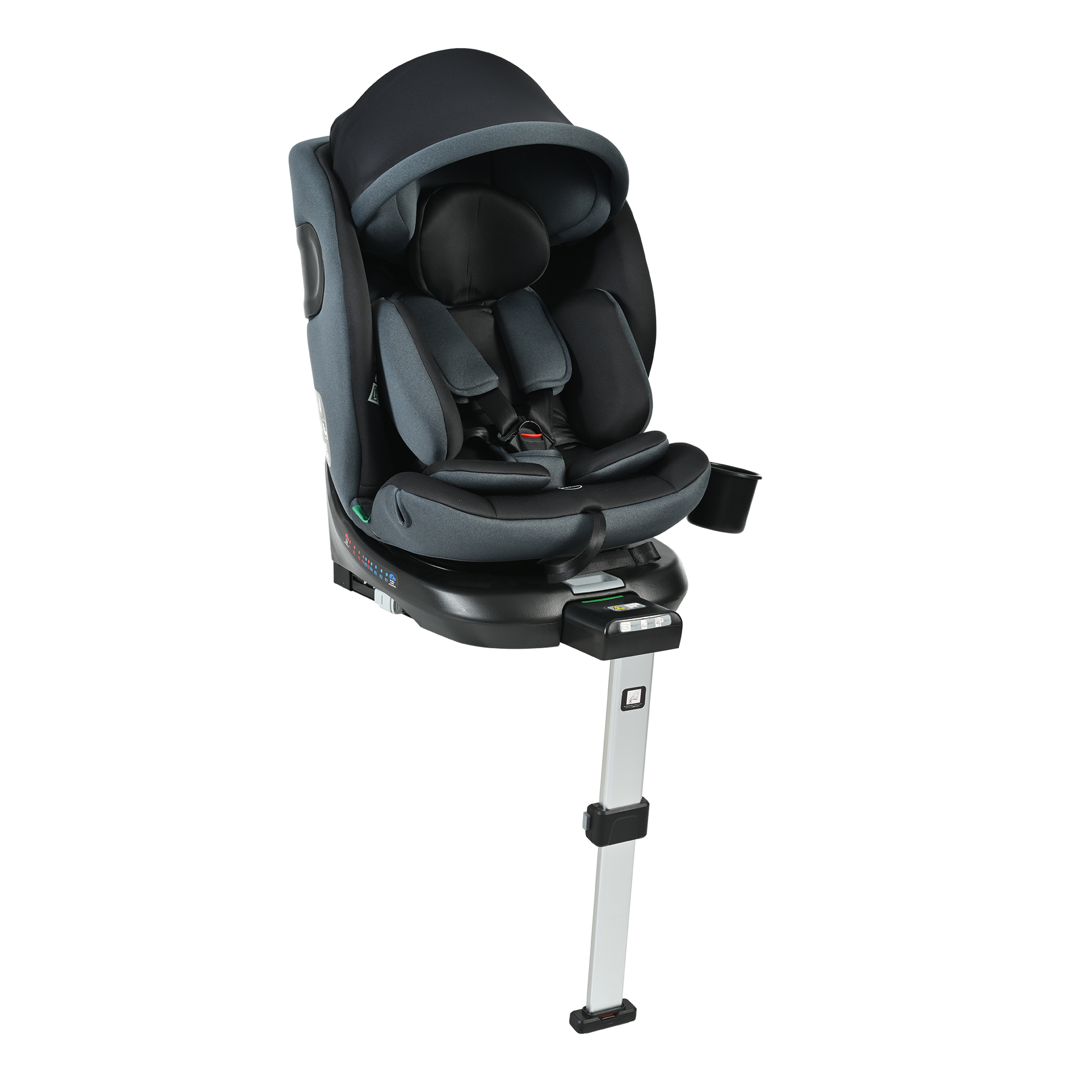 サポートロッド】チャイルドシート 新生児 ISOFIX 0歳〜12歳 360度回転