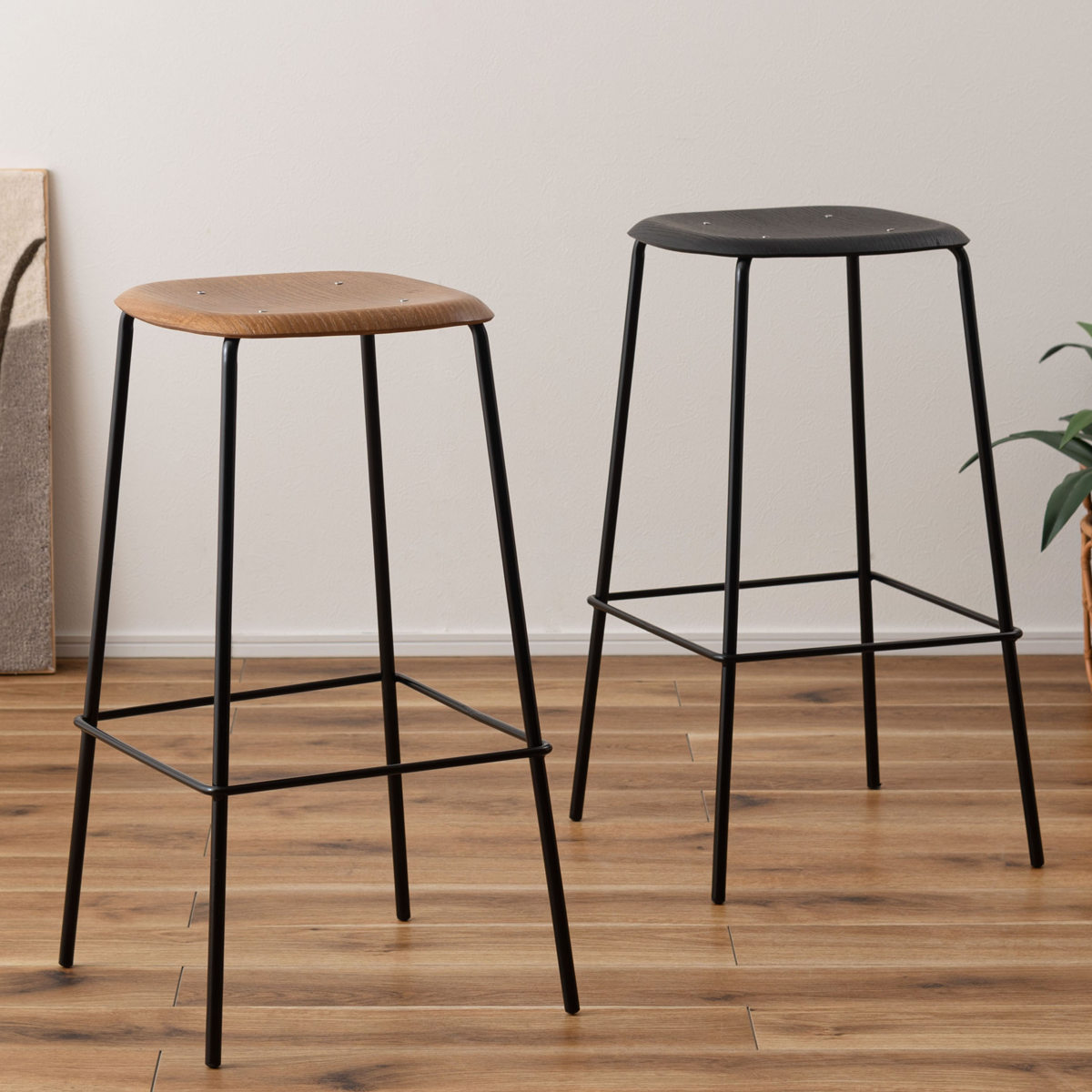 東谷 カウンターチェア 座面高75cm ハイスツール （ 背もたれなし 木製