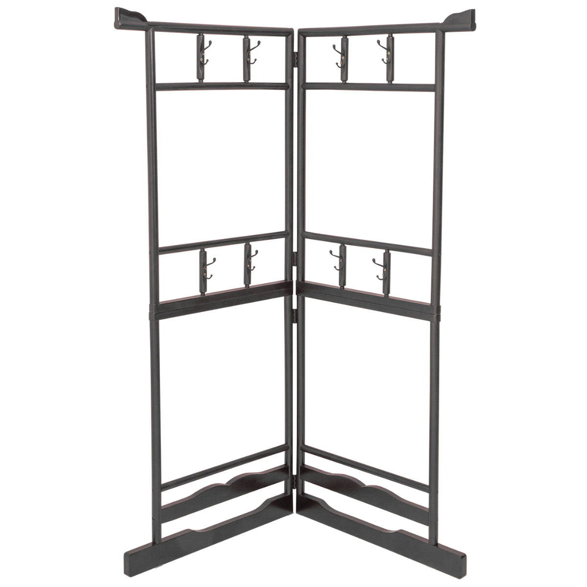 サン・ハーベスト 衣桁 2段 木製 和装ハンガーラック 高さ172.5cm