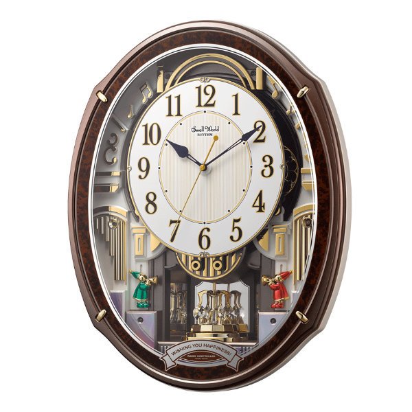 からくり時計 スモールワールドアルディ 電波時計 48曲収録 時計