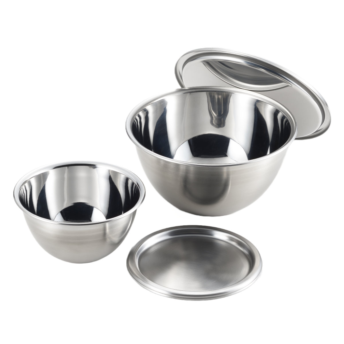 郷技 ボウル4点セット 15cm 21cm 蓋付き ステンレス製 日本製