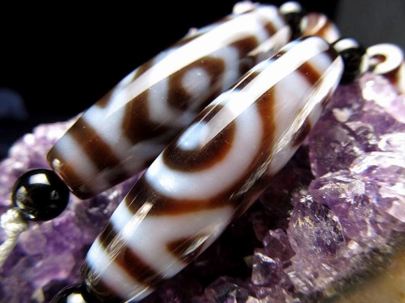 増益星辰天珠(ぞうえきせいしんてんじゅ) 連 天珠サイズ約37mm 一連5個