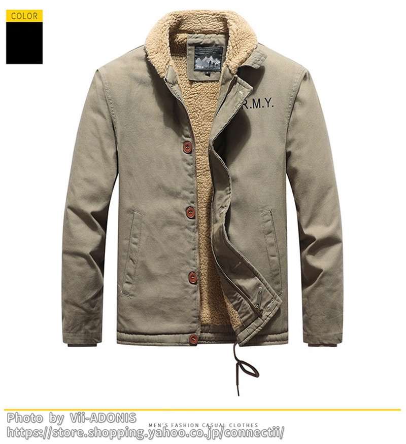 ジャケット メンズ ミリタリージャケット 裏起毛 防寒 ブルゾン 裏ポカ