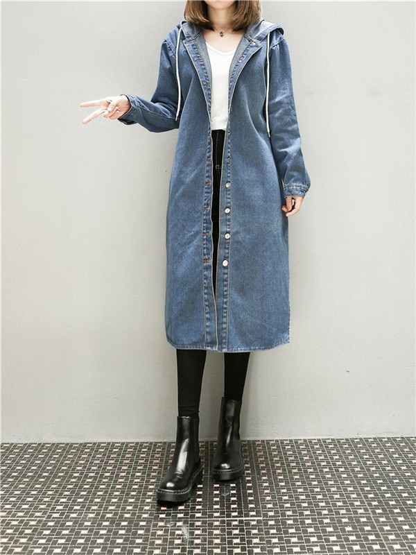 デニム コート レディース 春 春先 コーデ ロング カーディガン