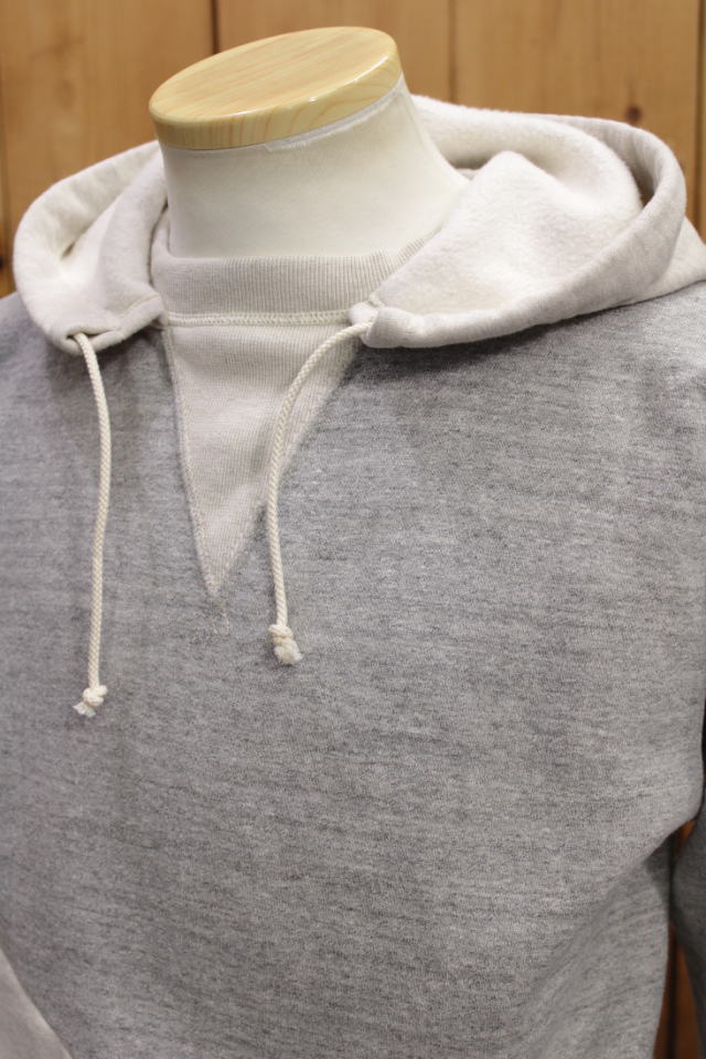 ダッパーズ クラシカル後付けパーカー オートミール×杢グレーツートン