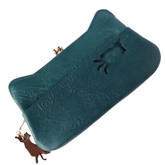 aoneco（アオネコ） がま口 ロングウォレット / 長財布 猫 ネコ