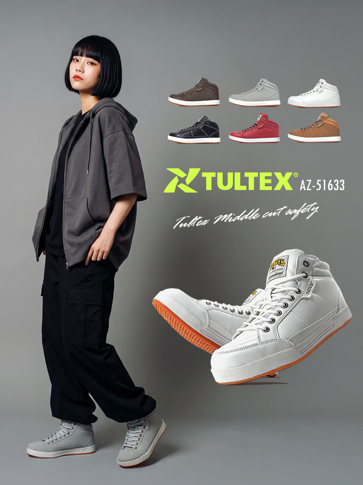 アイトス 安全靴 タルテックス ミドルカット レディース メンズ