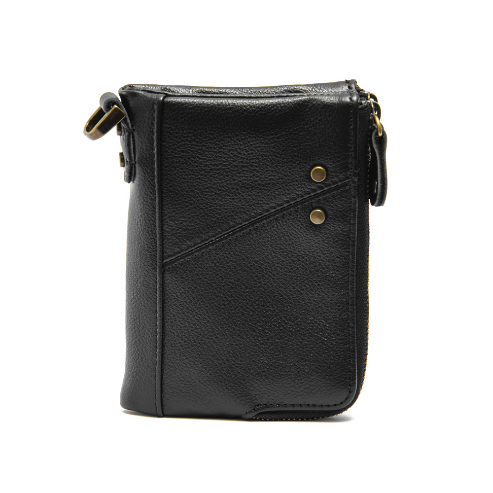 財布 二つ折り メンズ 二つ折り財布 ファスナー 本革 レザー カード