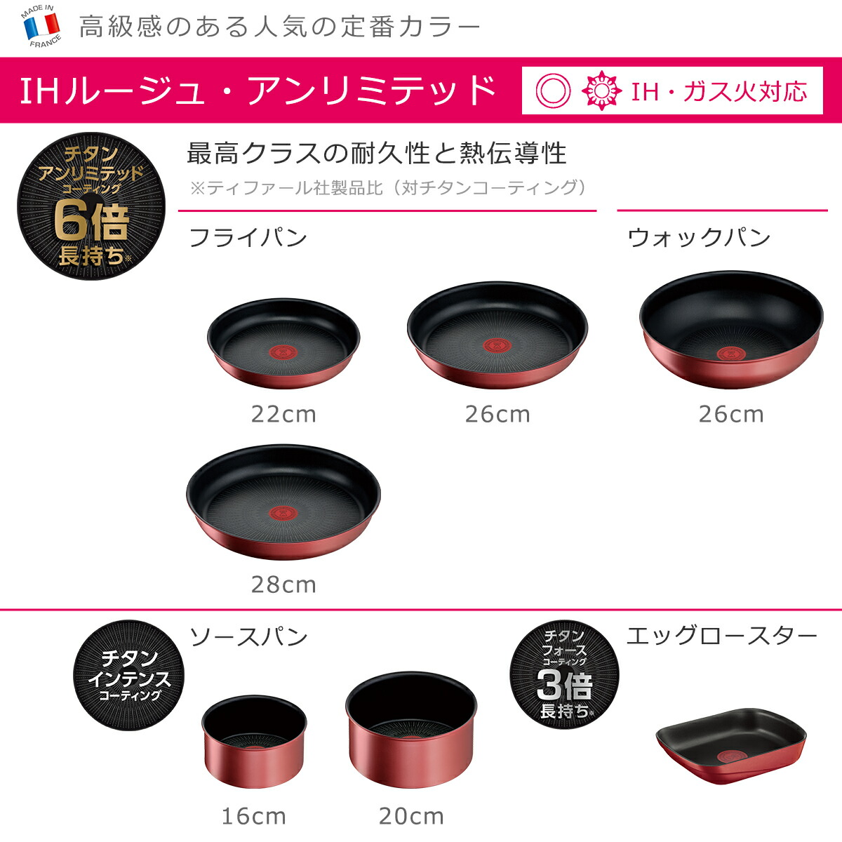 インジニオ・ネオ ティファール ソースパン16cm + ソースパン20cm IH