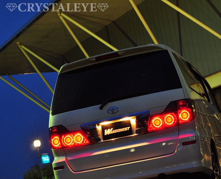 アルファード LEDテール 10系 後期 丸型ファイバーLEDテールランプ