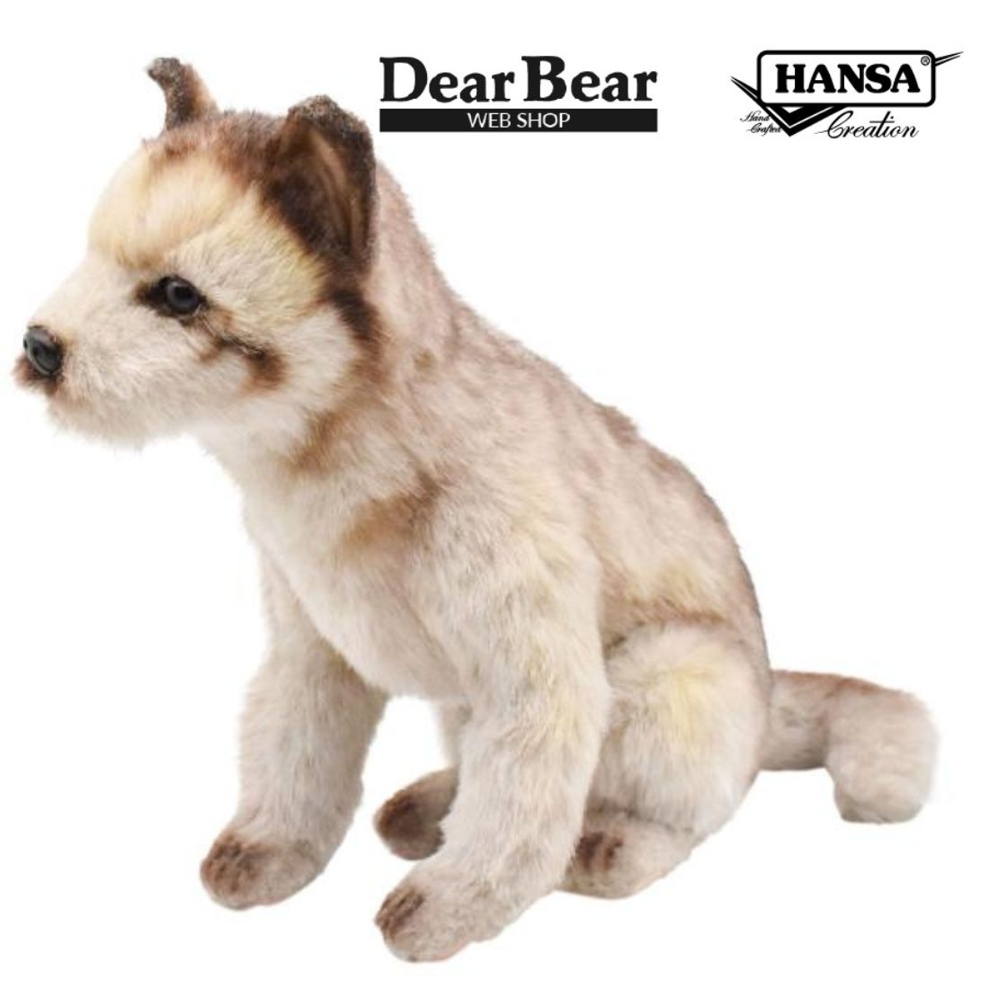HANSA BH6740 オオカミ 仔 おおかみ 狼 ぬいぐるみ リアル : Dear Bear
