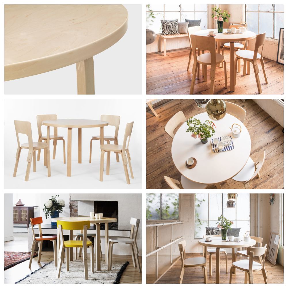 artek（アルテック） 正規品 テーブル 90A 白 ホワイト ダイニング