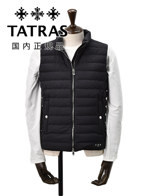 タトラス TATRAS ライトダウンベスト メンズ ORGA オルガ ブラック 黒