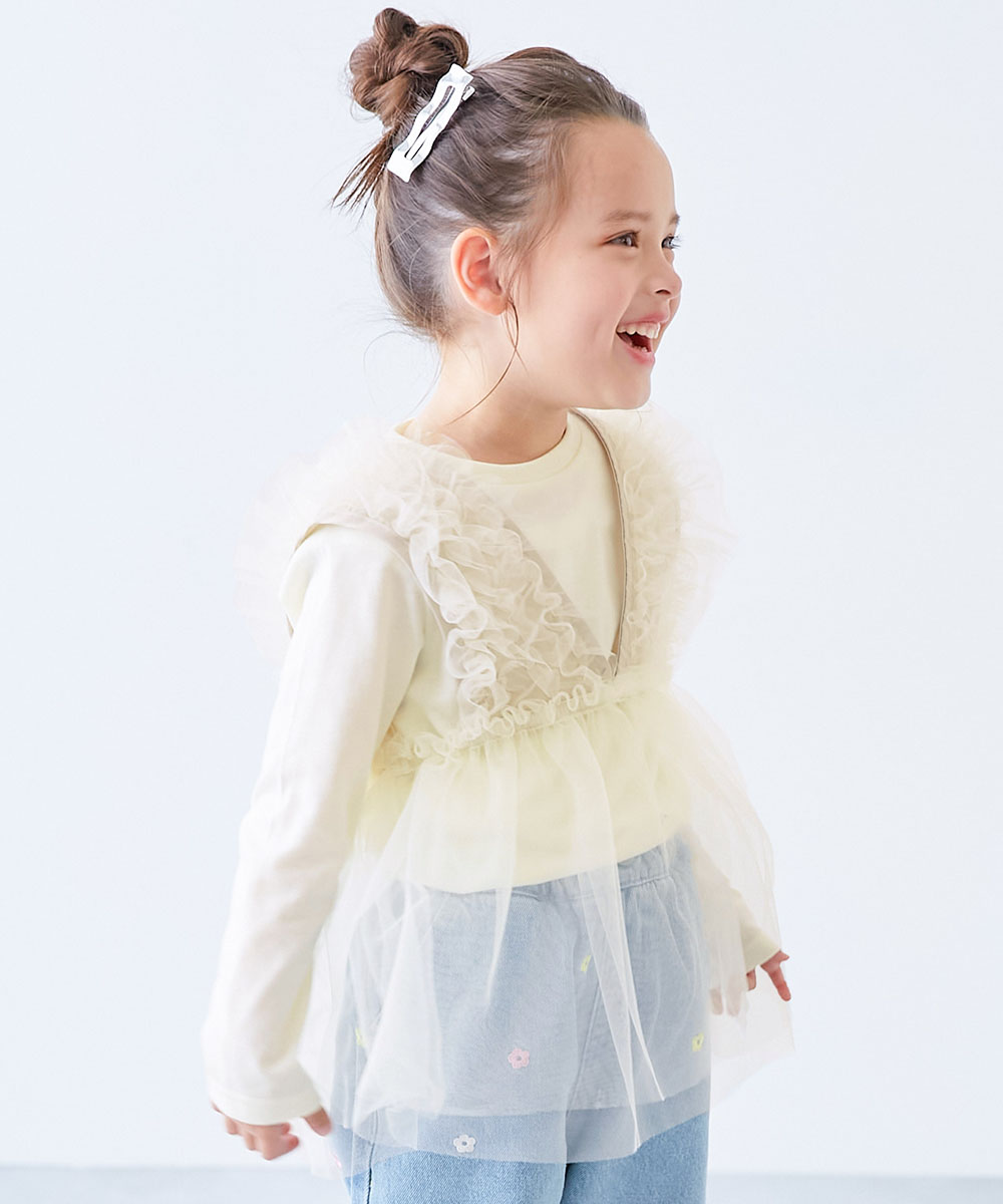 devirock（デビロック） レイヤード シアー ロンT トップス 2WAY