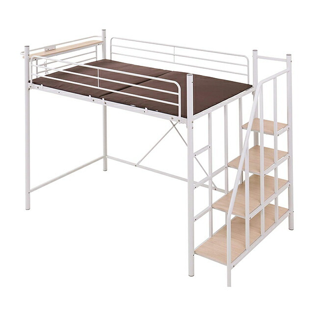 MODERN DECO（モダンデコ） ロフトベッド 階段 シングル 2段ベッド