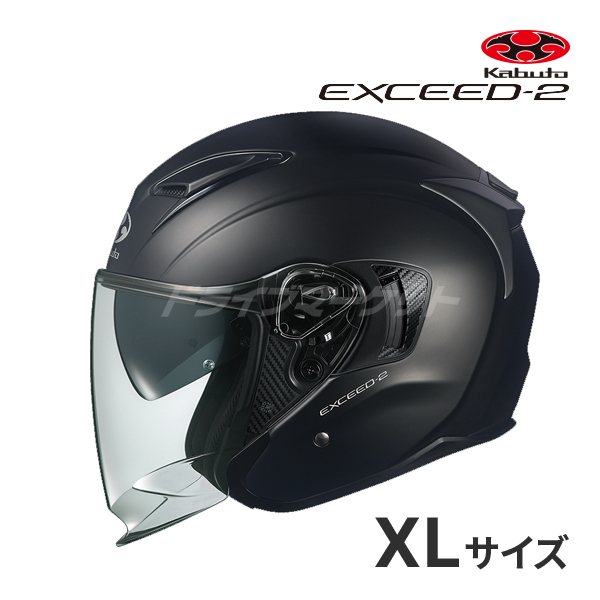 EXCEED OGK KABUTO EXCEED-2 フラットブラック XL(61-62cm) ヘルメット