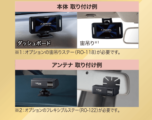 ASSURA AR-333 セルスター レーザー式オービス対応 セパレート型 無線