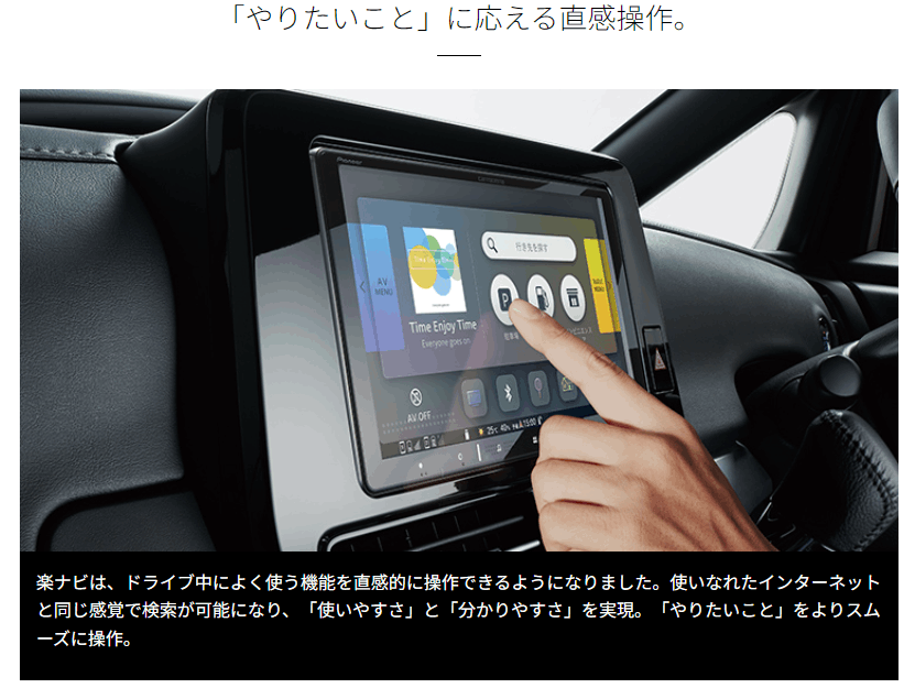 楽ナビ AVIC-RL821-D パイオニア カロッツェリア 8インチ カーナビ