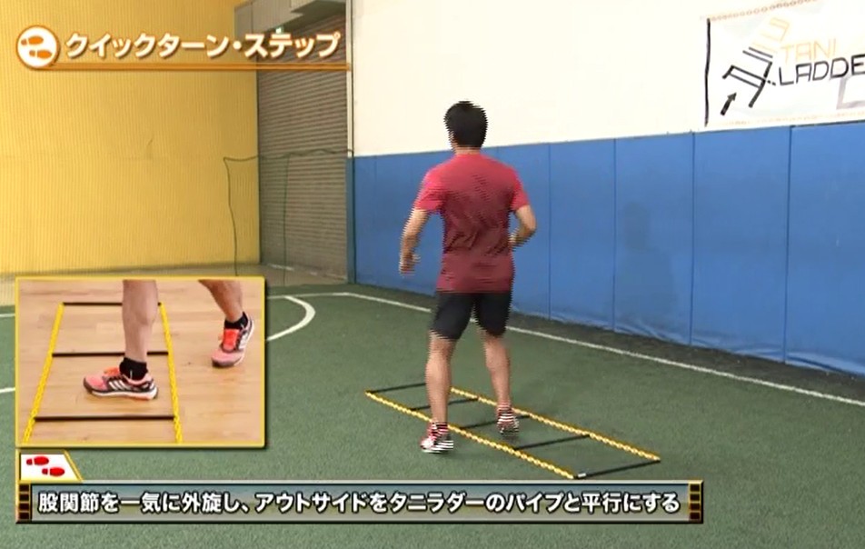 サッカーの動きに特化したアジリティトレーニング タニラダー