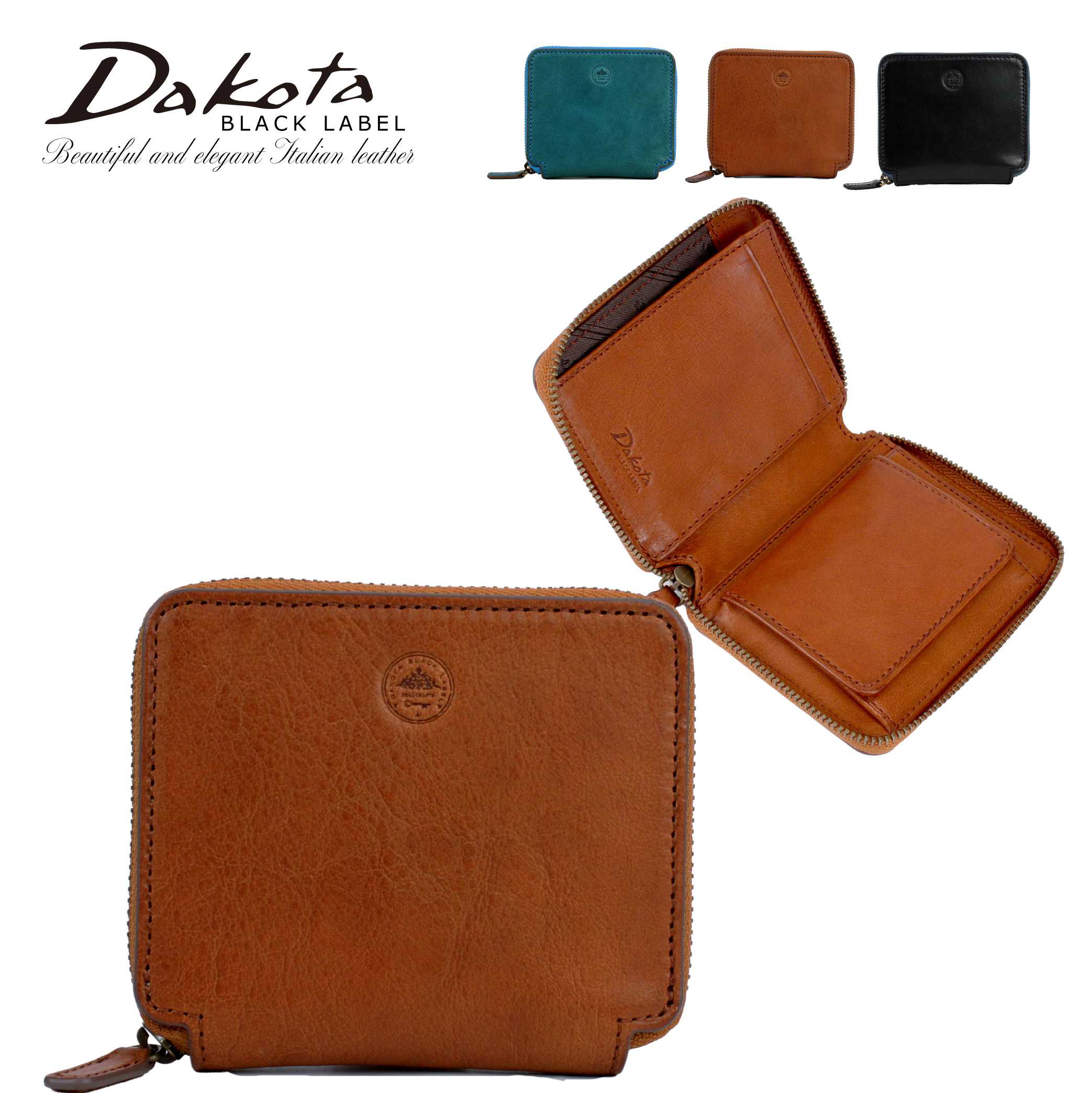 Dakota（ダコタ） 財布 二つ折り財布メンズ ラウンドファスナー