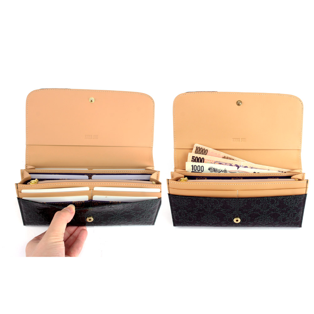 ANNA SUI（アナスイ） 財布 がま口 長財布 ルーミー アナスイ財布