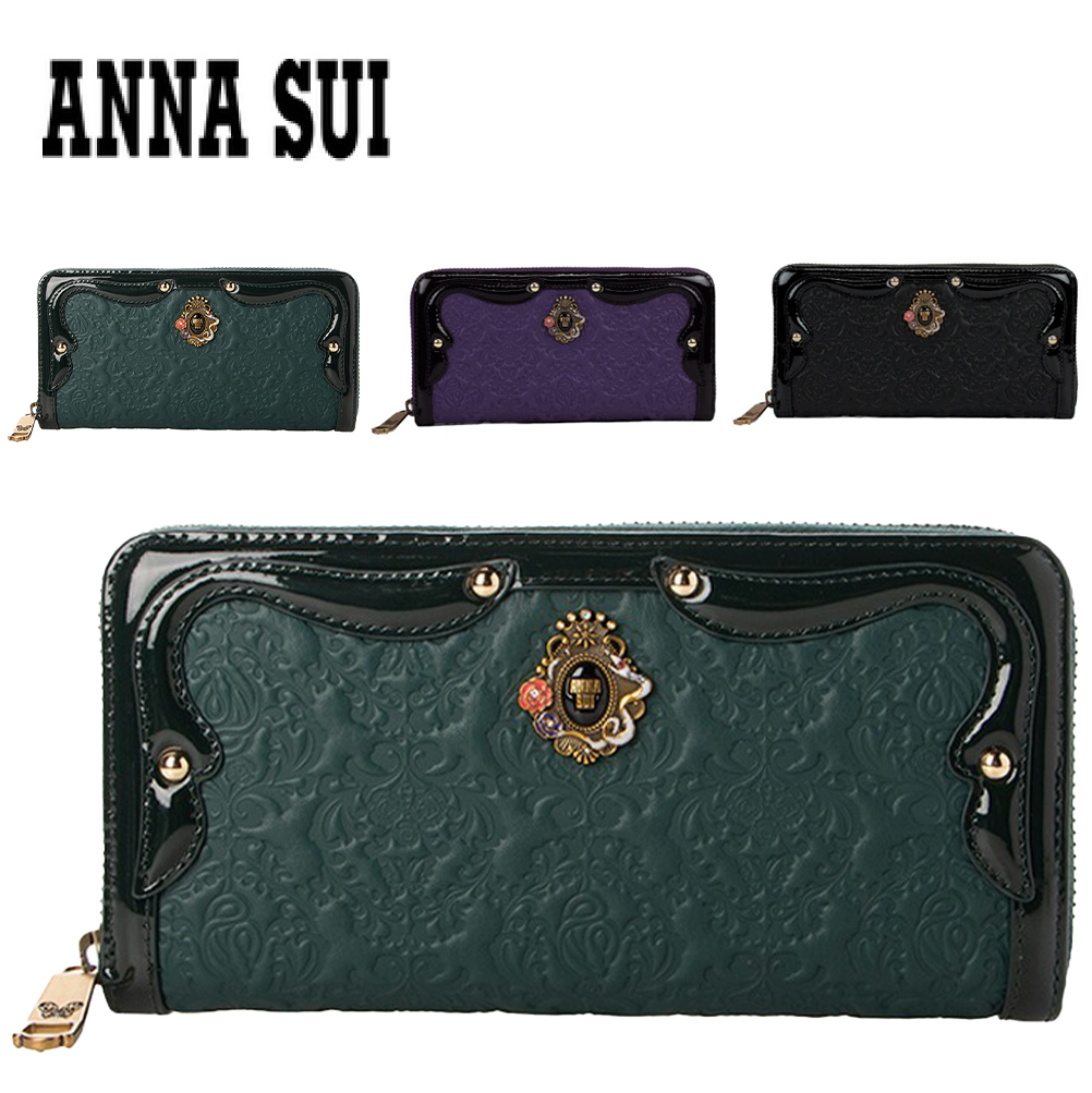 ANNA SUI（アナスイ） 長財布 財布 セルパン ラウンドファスナー長財布