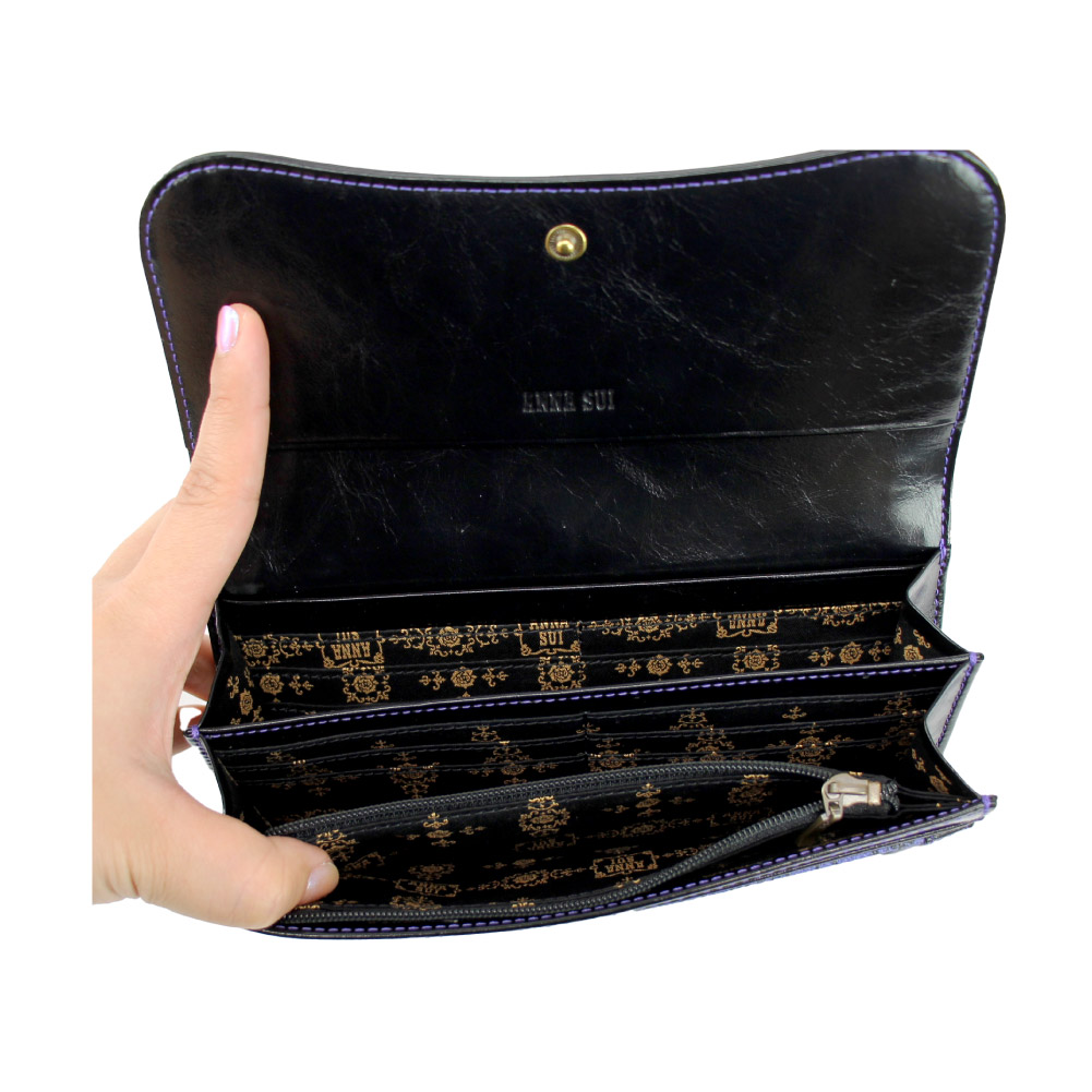 ANNA SUI（アナスイ） 財布 がま口 長財布 レディース レザー ブランド