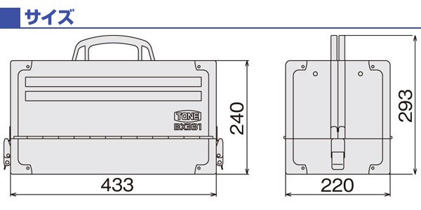 TONE（トネ） ツールセット 差込角12.7mm 内容66点 TSB430 レッド 工具