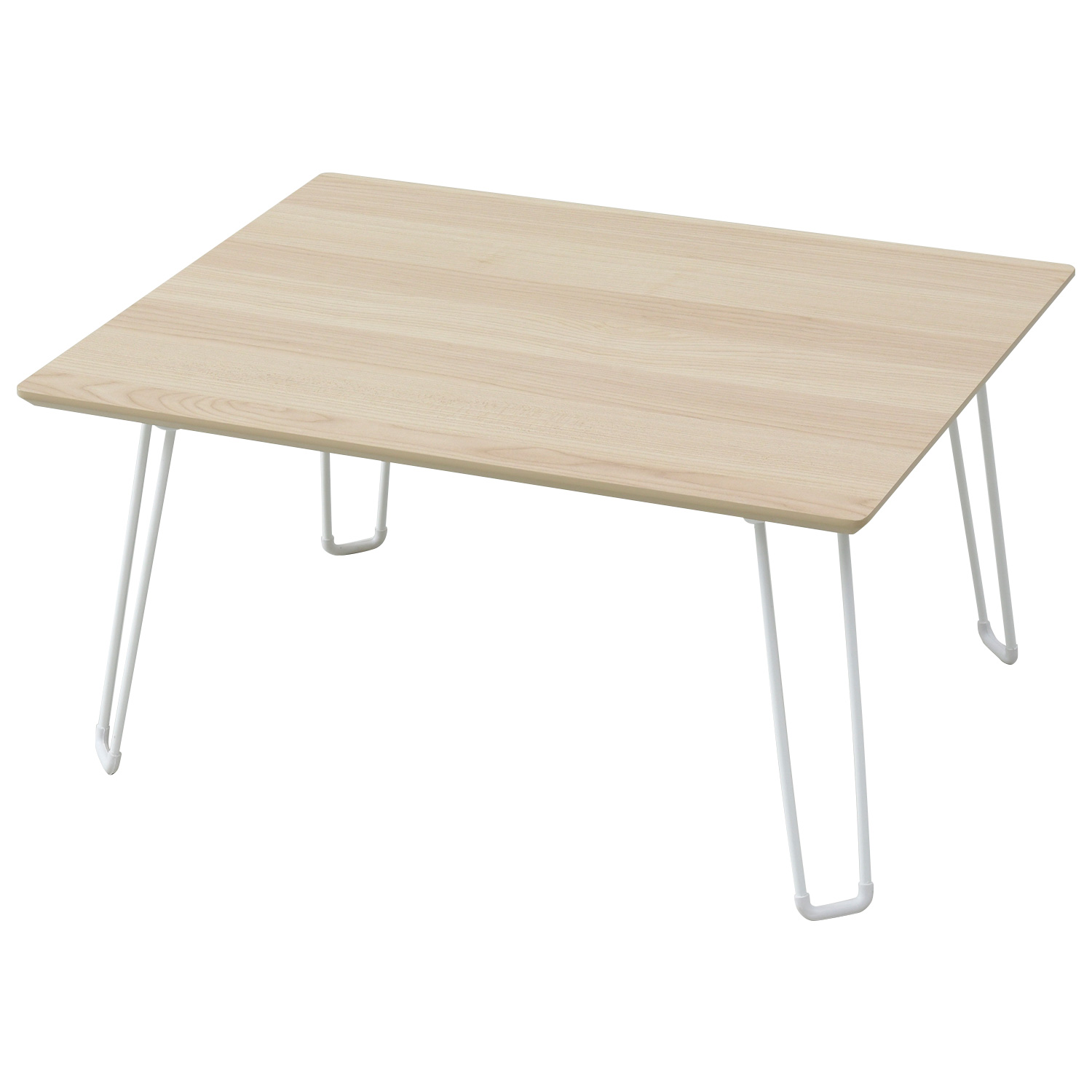 山善（YAMAZEN） 折りたたみテーブル 木目柄 幅60 奥行45 高さ31.5cm