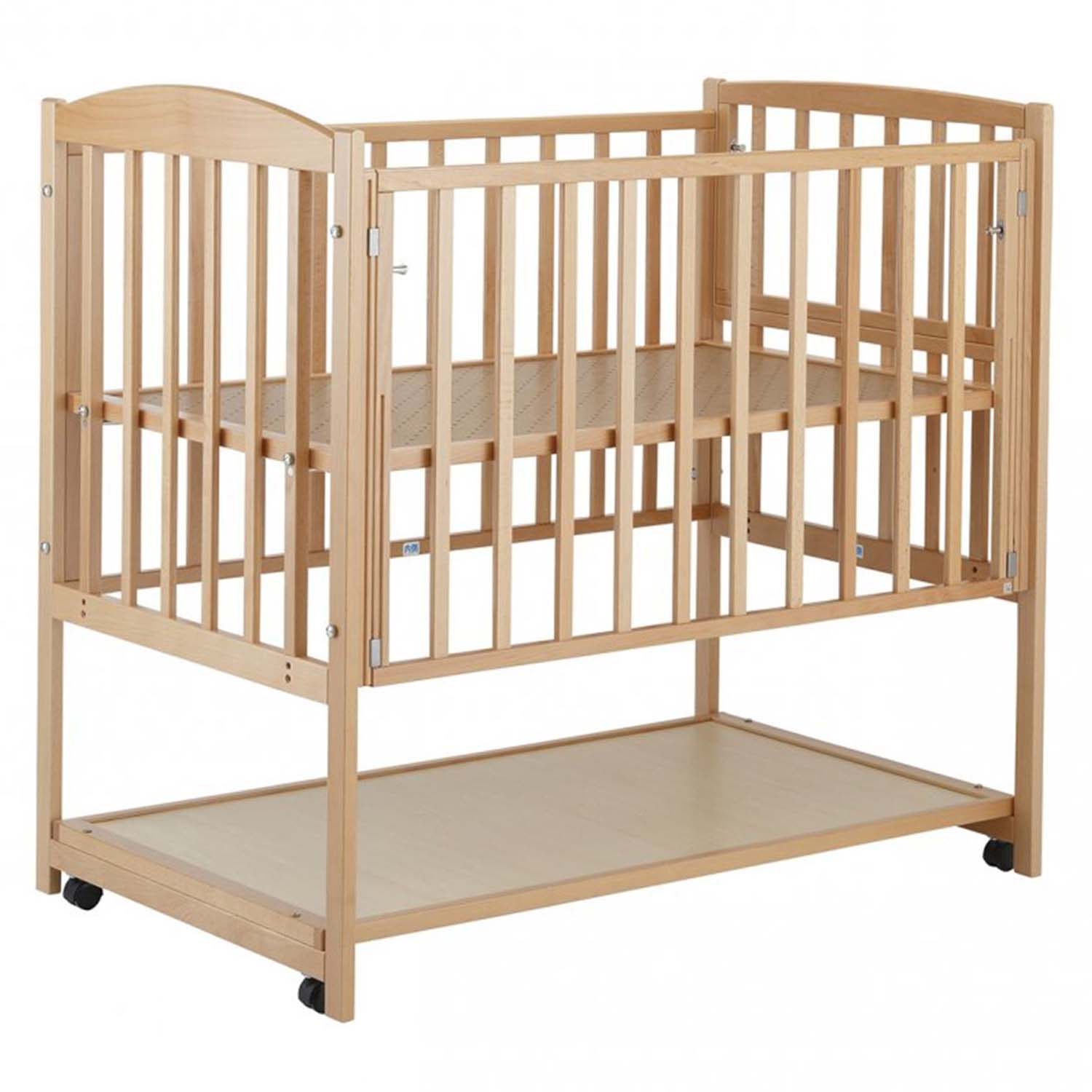 カトージ（KATOJI） ベビーベッド ツーオープン 収納板付 (生後24ヶ月