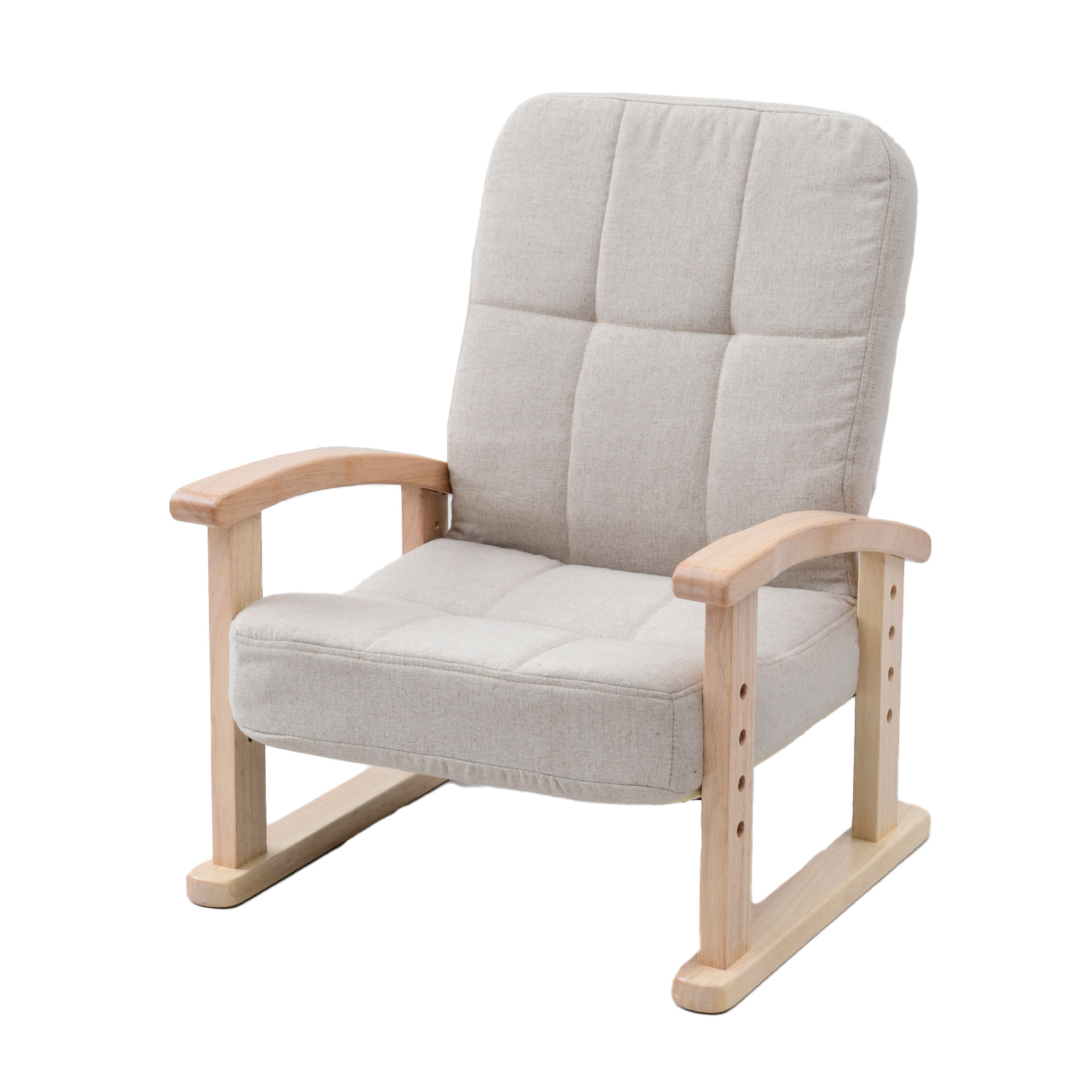 山善（YAMAZEN） 座椅子 組立不要 幅52.5 奥行48.5-66 高さ60-74.5cm