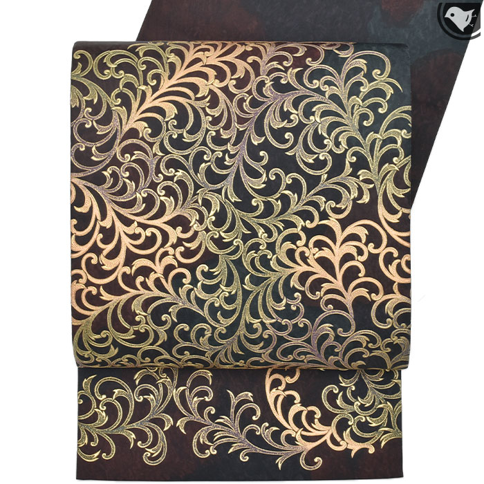 メンテナンス済み中古帯＞ 金彩友禅作家 和田光正 作 京金彩 袋帯