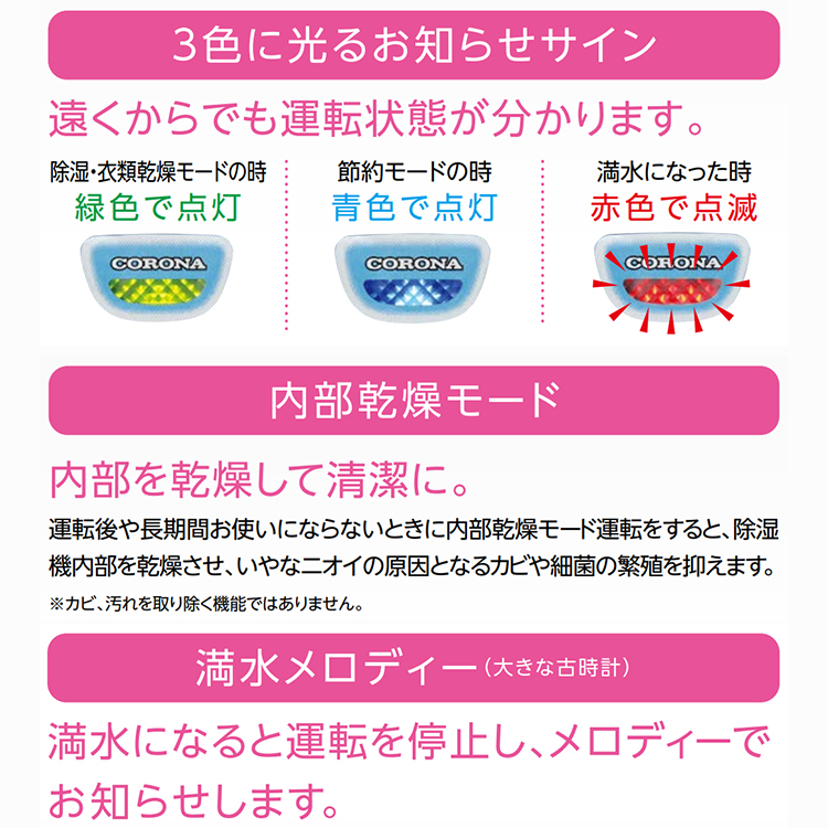 CORONA（コロナ） 衣類乾燥除湿機 2024年モデル スカイブルー 内部乾燥