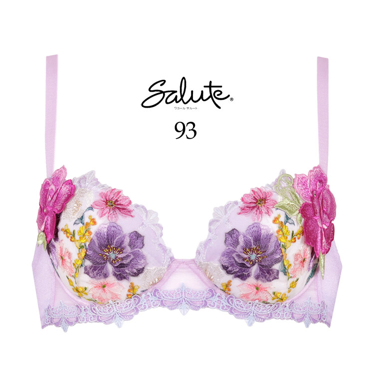 サルート（SALUTE） ワコール 93G P-up ブラジャー DEFカップ プッシュ
