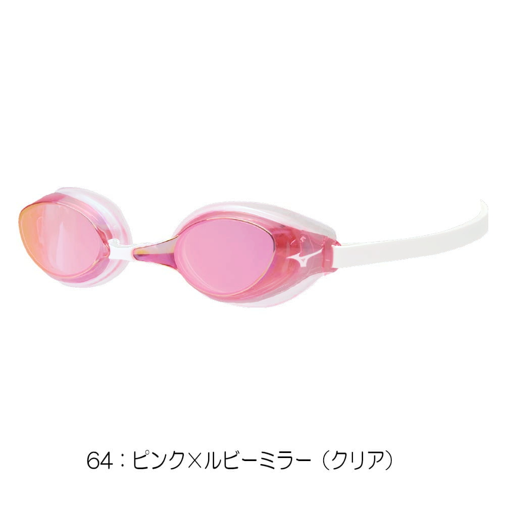 MIZUNO（ミズノ） 水泳 レーシングゴーグル アクセルアイ ミラーレンズ