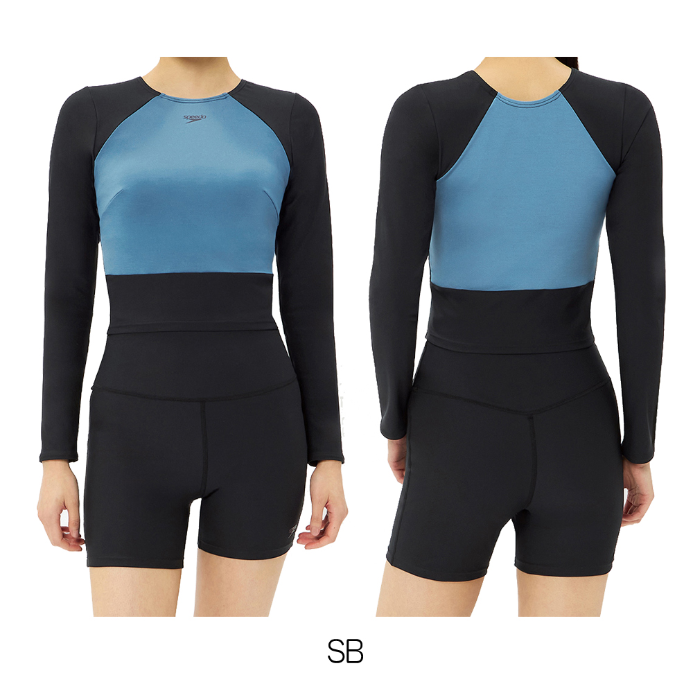 speedo（スピード） フィットネス水着 レディース セパレート 長袖