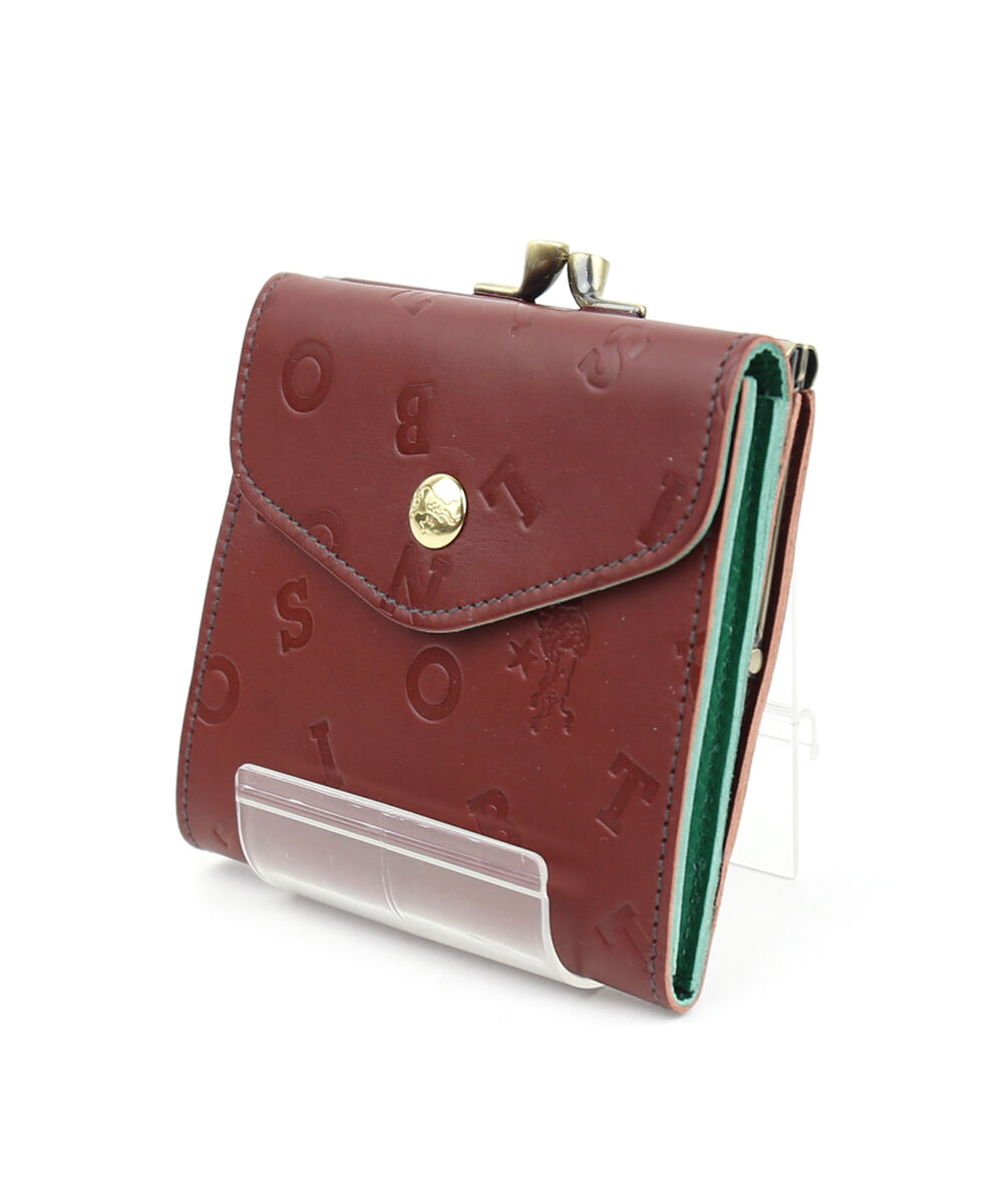 IL BISONTE（イルビゾンテ） ロゴエンボスドレザー 二つ折り財布