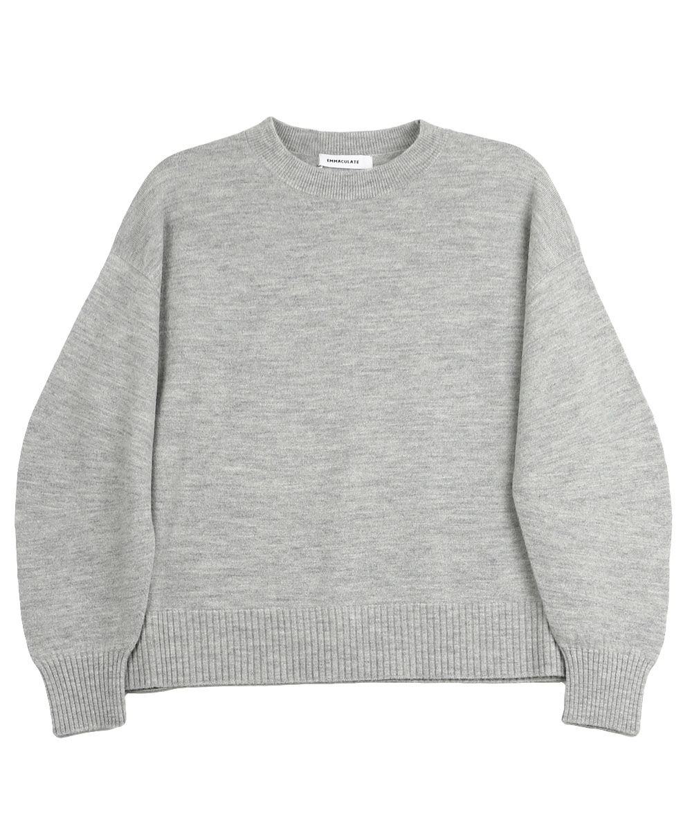 emmaculate（エマキュレイト） クルーネック ニットプルオーバー