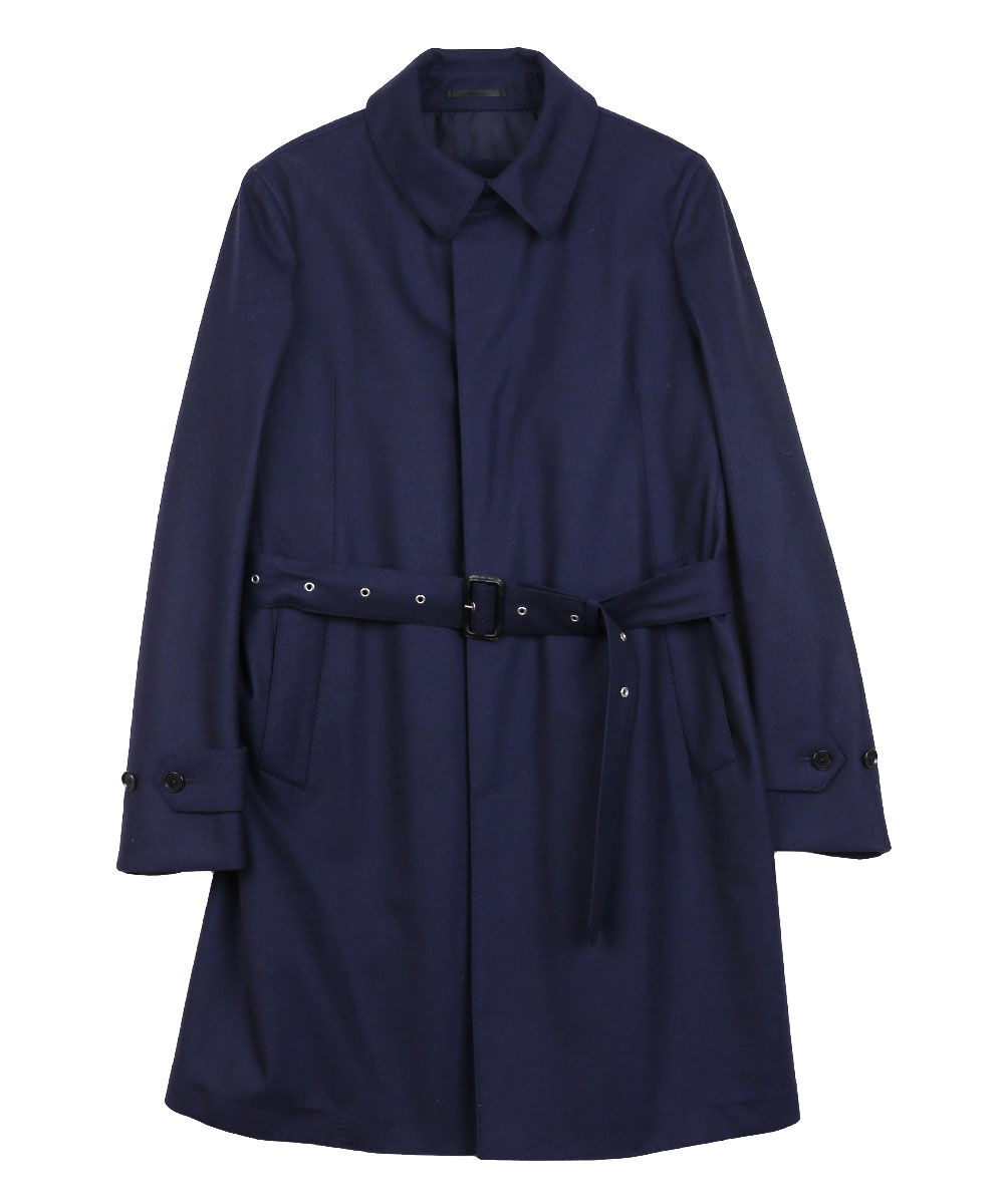 トゥモローランド ベルト付き ステンカラーコート TOMORROWLAND メンズ