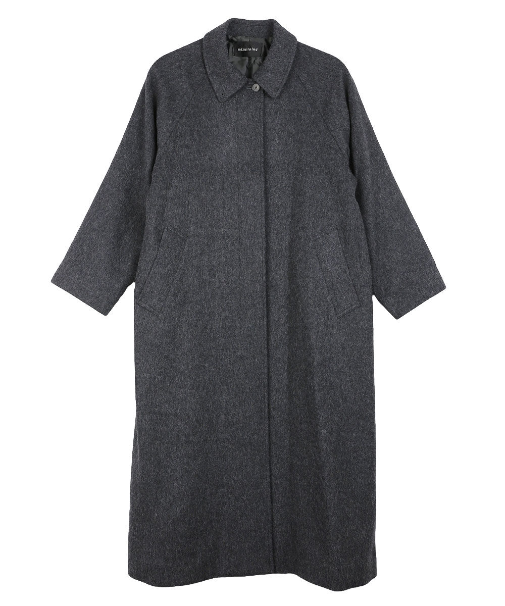 ミズイロインド ウールブレンド バルマカーンコート mizuiro ind