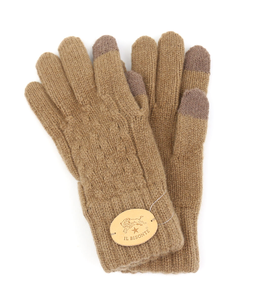 IL BISONTE（イルビゾンテ） ニットグローブ 手袋 スマホ対応