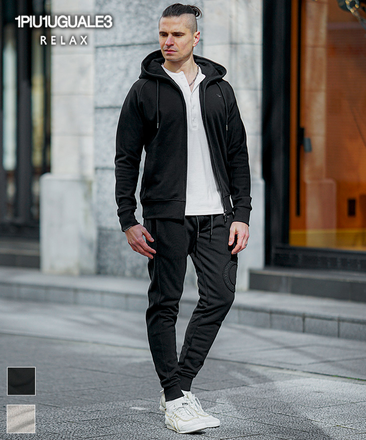1PIU1UGUALE3 RELAX ウノピュウノウグァーレトレ セットアップ メンズ