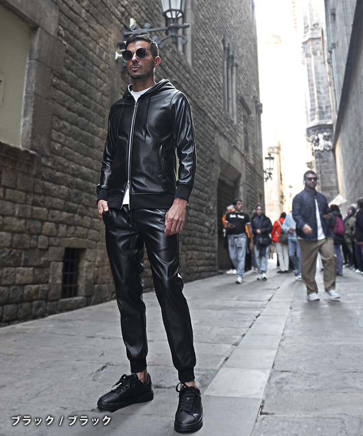 SOMEDIFF（サムディフ） セットアップ メンズ 春 裏起毛 フェイク