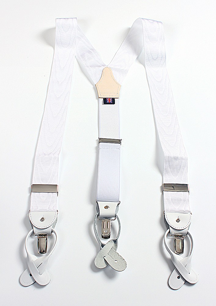 albert thurston（アルバートサーストン） サスペンダー モアレ柄