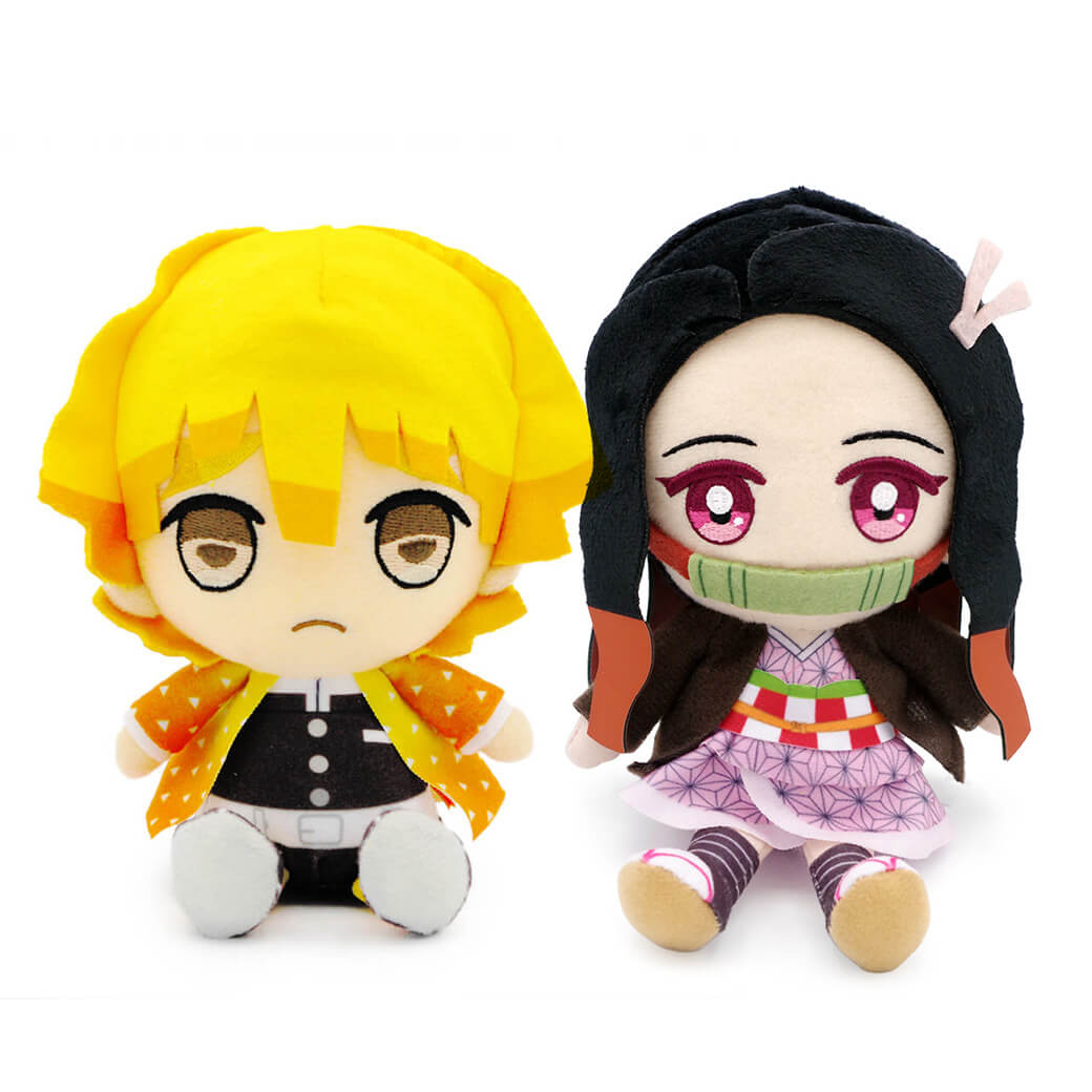 鬼滅の刃 Chibiぬいぐるみ ペアセット 炭治郎 禰豆子 善逸 伊之助 胡蝶