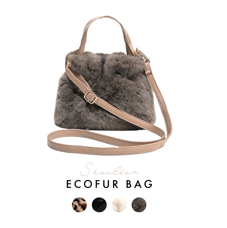 ファーバッグ 2way トート ショルダー レディース 斜めがけバッグ