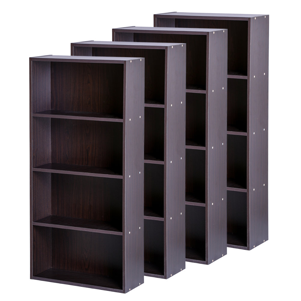 薄型4段カラーボックス 4台セット 4個組 収納ボックス BOX 収納家具