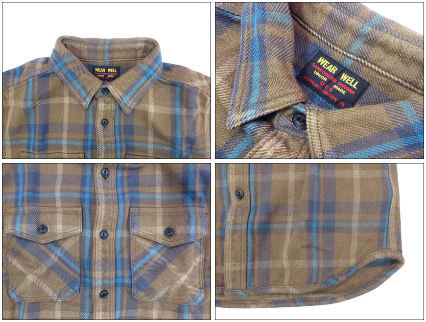 UES（ウエス） チェック エクストラヘビーネルシャツ 長袖 フランネル